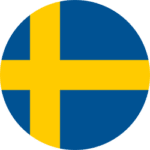 sweden flag round xs